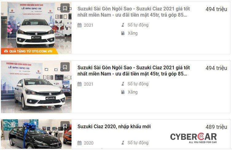 Suzuki Ciaz giảm giá 45 triệu đồng tăng lực cạnh tranh với Hyundai Accent 1