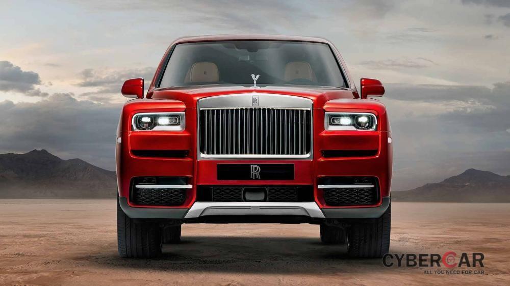Cận cảnh thiết kế đầu xe của Rolls-Royce Cullinan 2019