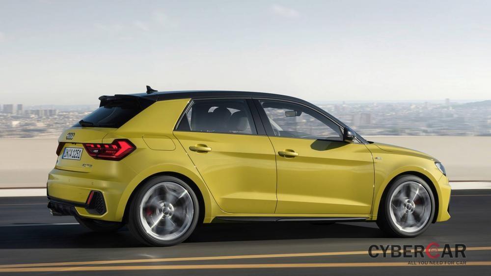 Audi A1 2019 không thay đổi nhiều về kích thước so với trước