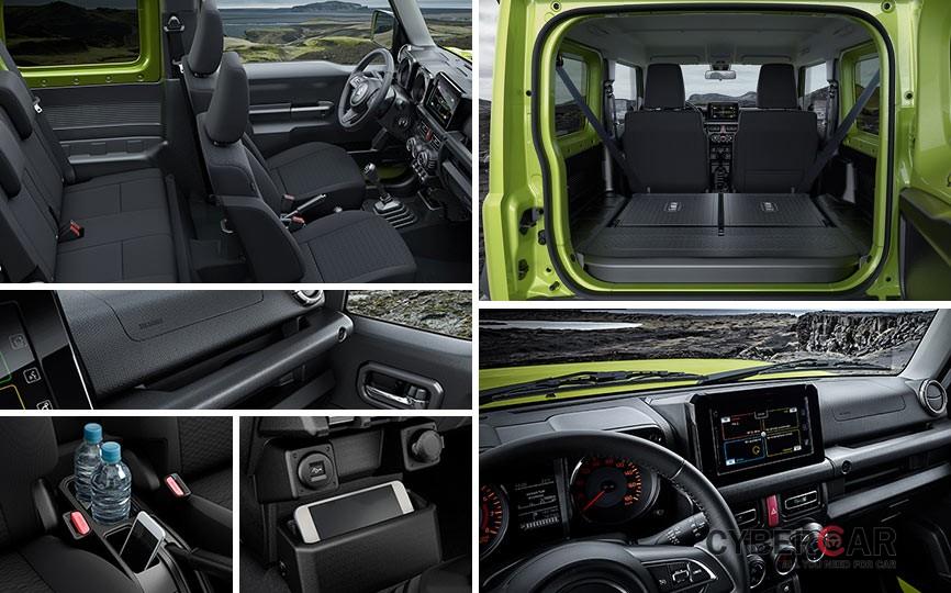 Các trang bị nội thất nổi bật của Suzuki Jimny 2019