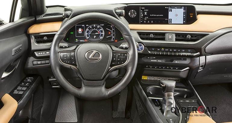 Hệ thống lái bên trong Lexus UX 2019