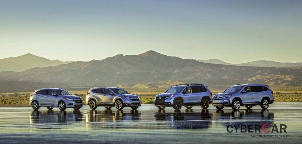 4 mẫu crossover hiện đang được bán tại Mỹ của Honda