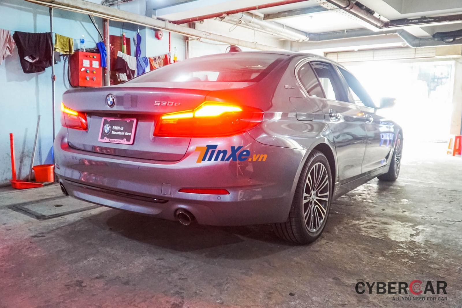 Thiết kế ngoại thất BMW 530e 2019 dần trở nên sang trọng
