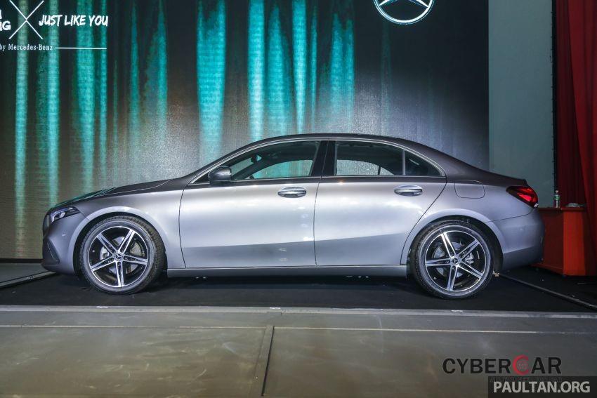 Mercedes-Benz A-Class Sedan 2019 dài hơn 130 mm và cao hơn 6 mm so với bản hatchback