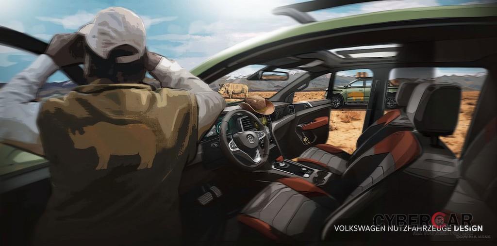 Bán tải Volkswagen Amarok 2023 lộ hình ảnh phác thảo, có khả năng dùng máy V6 mạnh mẽ ảnh 4