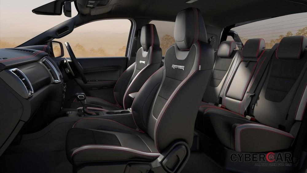 Ford Ranger Raptor X 2021 có nội thất 5 chỗ ngồi