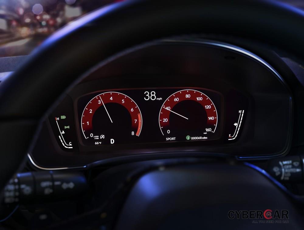 Bảng đồng hồ kỹ thuật số của Honda Civic 2022