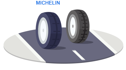Hãng lốp Michelin đảm bảo rằng lốp xe chế thành từ nhựa tái chế chất lượng như lốp truyền thống.