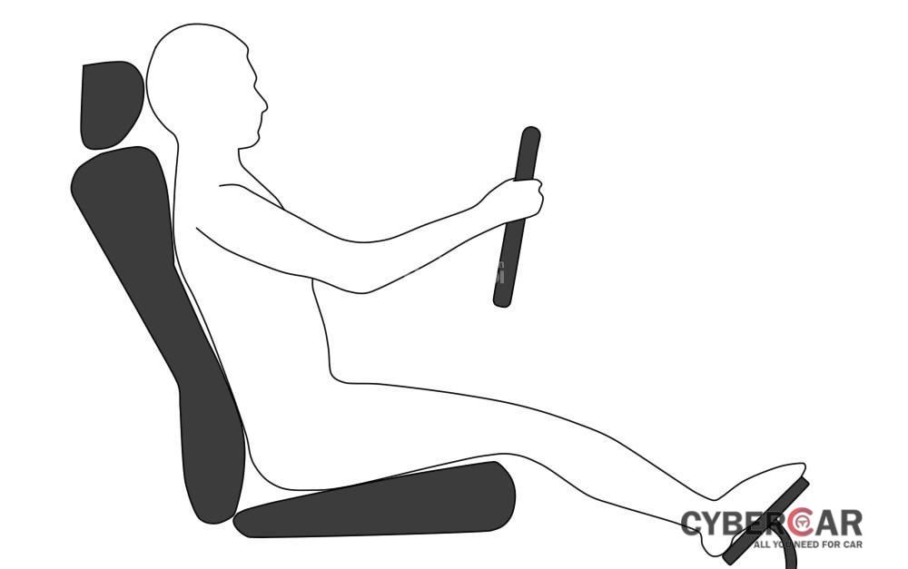 Điều chỉnh ghế về phía trước hoặc phía sau để tìm ra khoảng cách phù hợp nhất đến bàn đạp