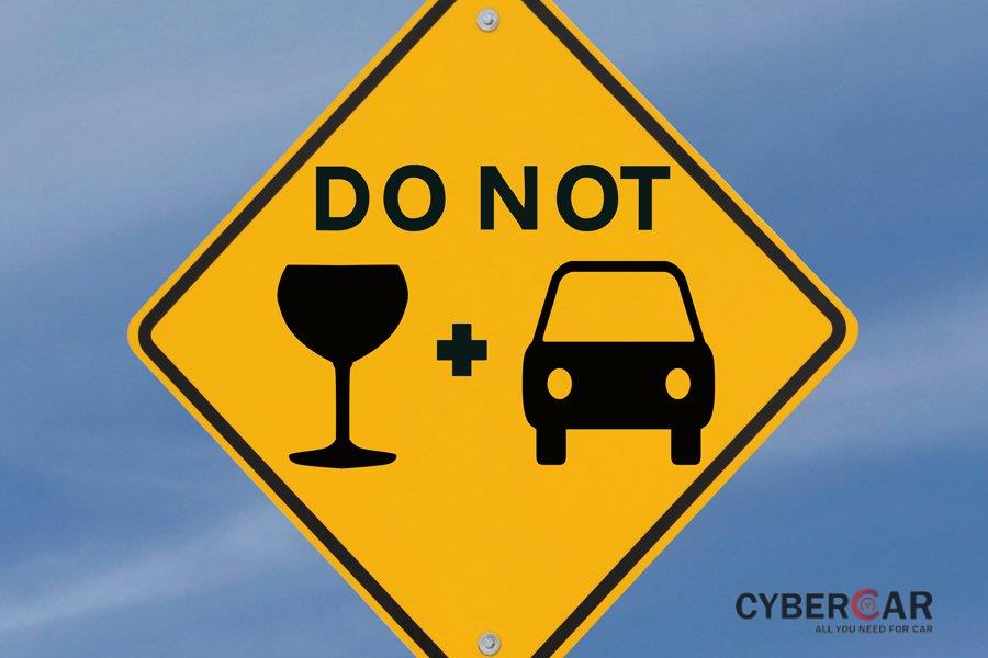 Không uống rượu lúc lái xe.