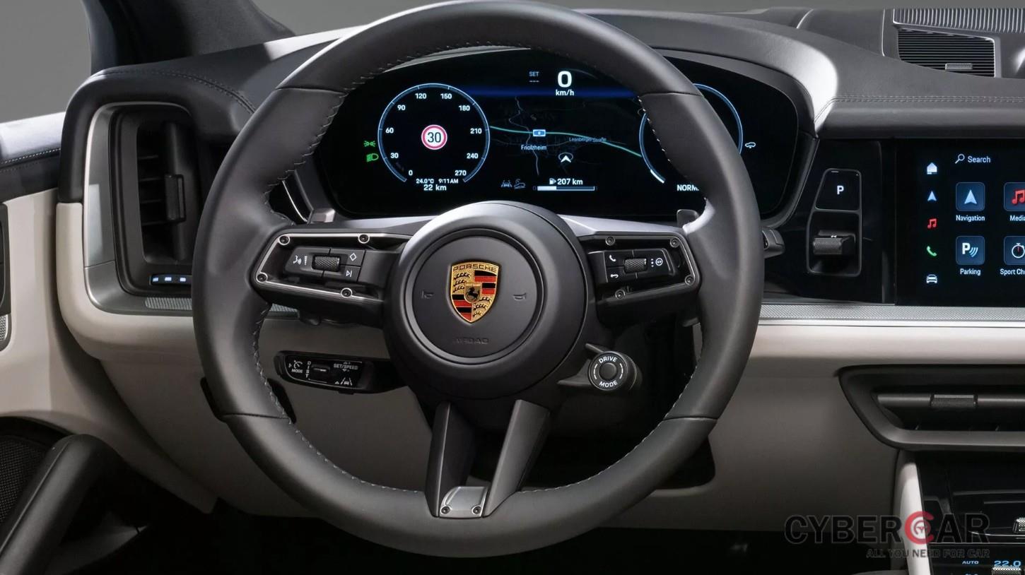 Porsche Cayenne 2024 hé lộ nội thất mới với màn hình dành cho hành khách 2024-porsche-cayenne.jpg