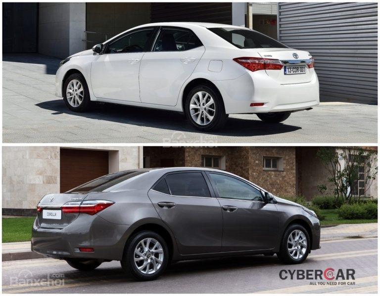 So sánh Toyota Corolla Altis cũ và mới 3