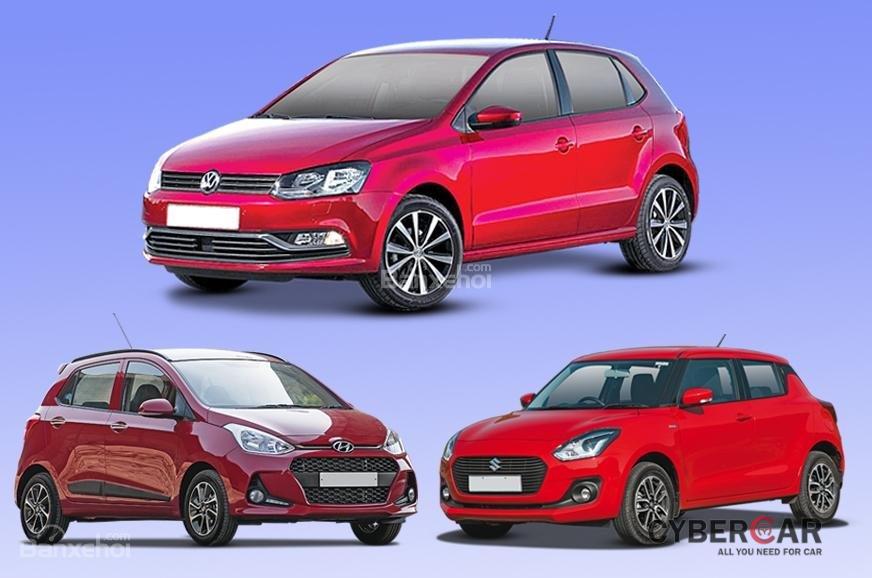 So sánh thông số Volkswagen Polo, Suzuki Swift và Hyundai Grand i10 2018.