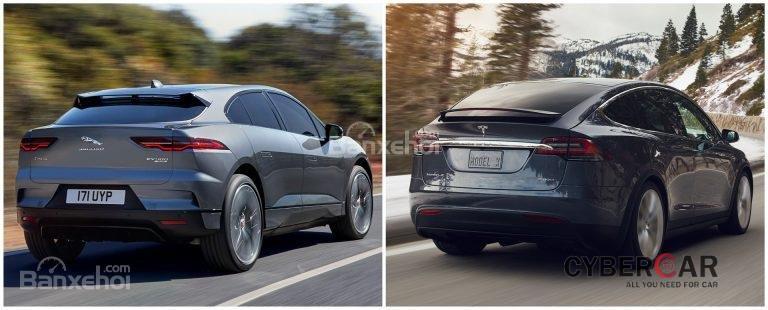 So sánh  hình ảnh giữa Jaguar I-Pace và Tesla Model X - 1b