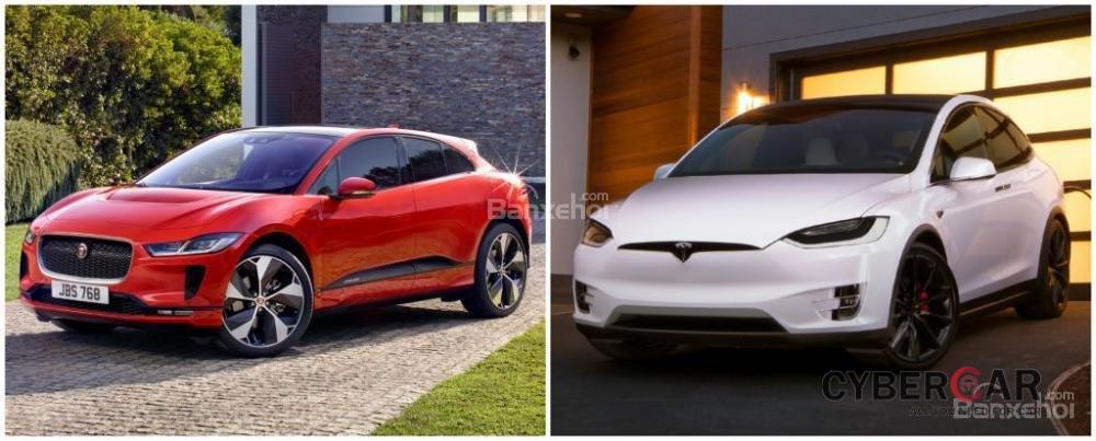 So sánh  hình ảnh giữa Jaguar I-Pace và Tesla Model X - 2a