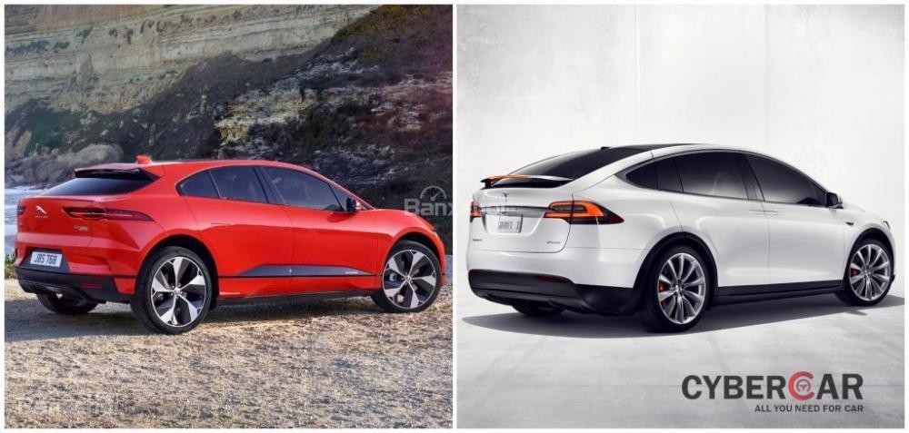 So sánh  hình ảnh giữa Jaguar I-Pace và Tesla Model X - 2b