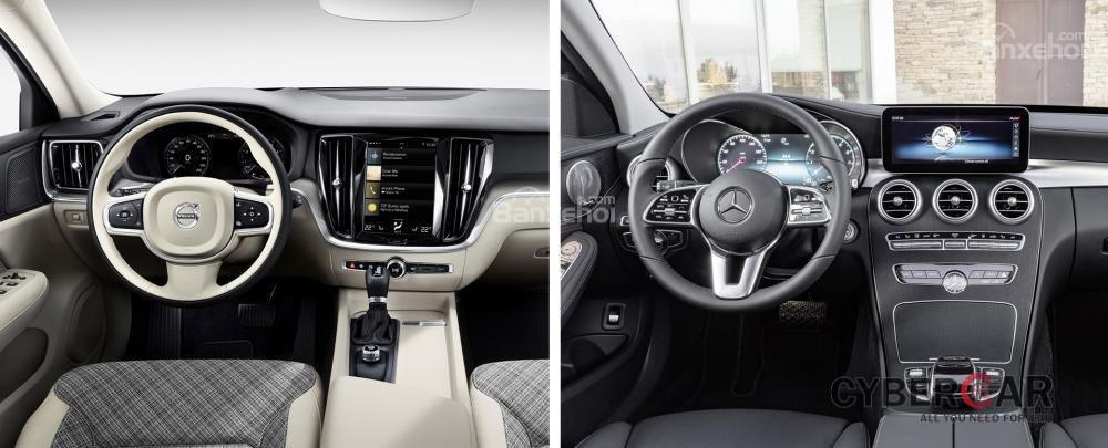 So sánh hình ảnh giữa Volvo V60 đời mới và Mercedes C-Class Estate - 6