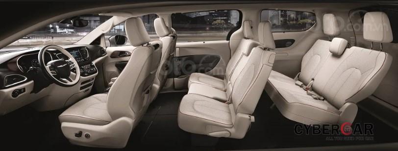 Không gian ghế ngồi trên Chrysler Pacifica 2019.