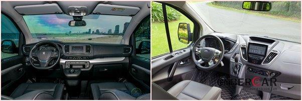 So sánh xe Ford Tourneo 2020 và Ford Tourneo 2020 về nội thất và tiện nghi a1