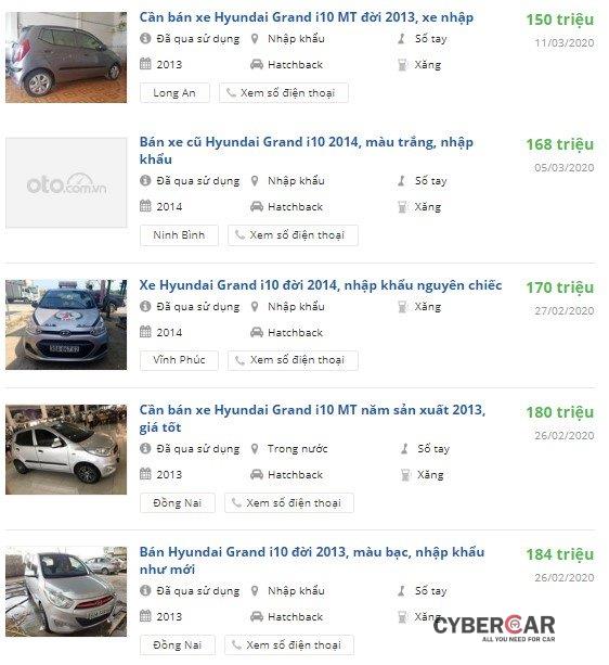 Rao bán xe Hyundai Grand i10 cũ đời 2013-2015 1