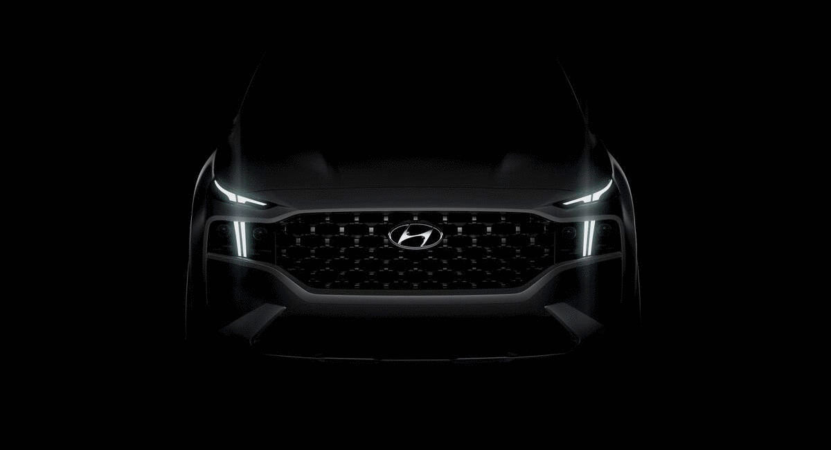 Hyundai Santa Fe 2021 facelift nhá hàng thần thái mới, hứa hẹn nền tảng hiện đại hơn.