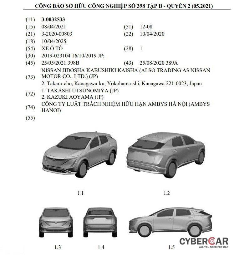 Đại diện Nissan cho biết việc đăng ký bản quyền tại Việt Nam không đồng nghĩa với việc xe sẽ được phân phối 1