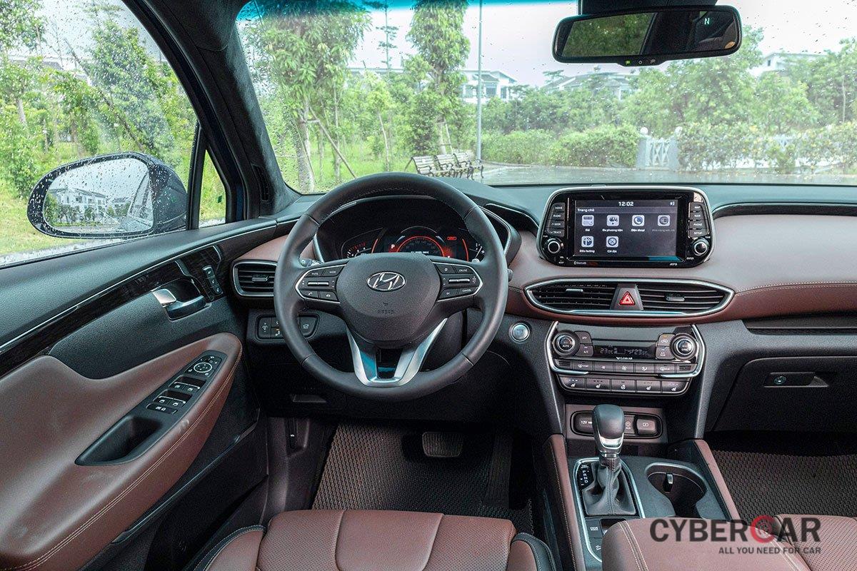 Nội thất Hyundai Santa Fe 2019.