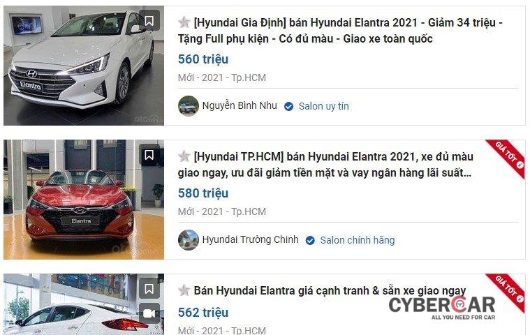 nhiều đại lý áp dụng mức giảm từ 20 - 40 triệu đồng cho khách mua Hyundai Elantra 1