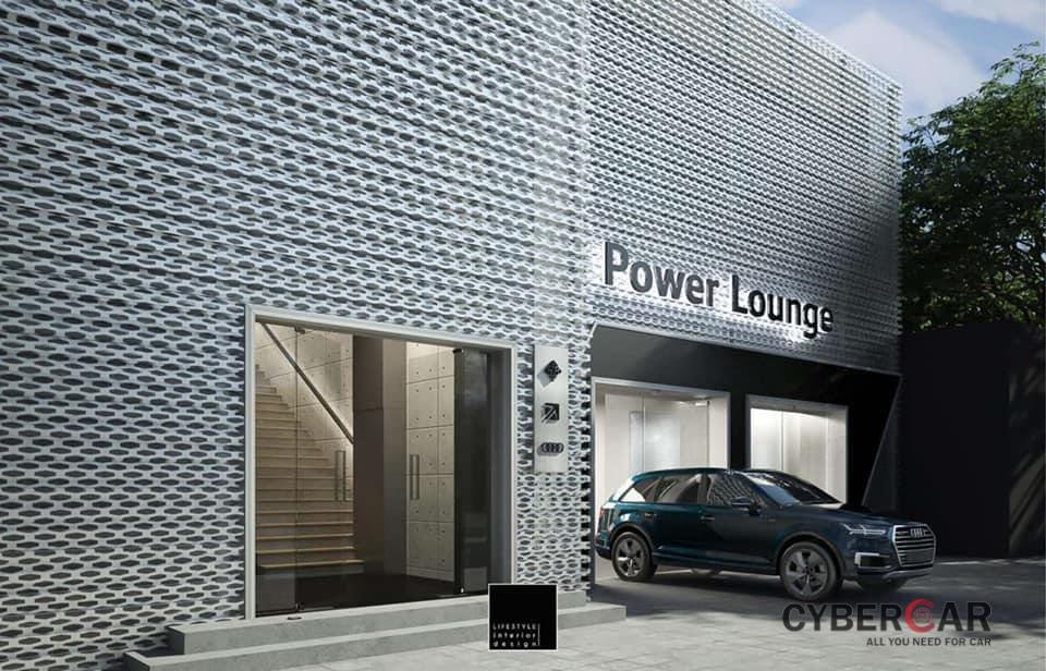 Đây mới chỉ là hình ảnh thiết kế của Audi Power Lounge và hoàn toàn có thể thay đổi khi đi vào sử dụng thực tế