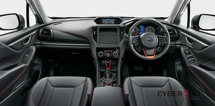 Tương tự ngoại thất, nội thất của Subaru Forester 2021 bản X-Break cũng có nhiều điểm nhấn màu cam