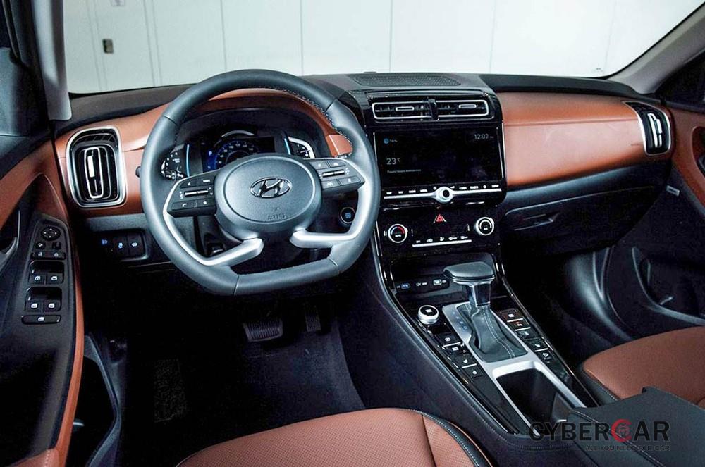 Khoang lái của Hyundai Creta 2021 ở thị trường Nga