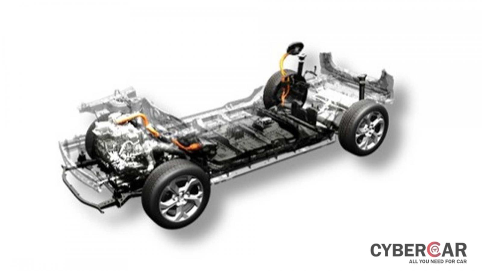 Kết cấu các mẫu xe điện Mazda trang bị hệ thống động cơ phụ mở rộng phạm vi hoạt động.