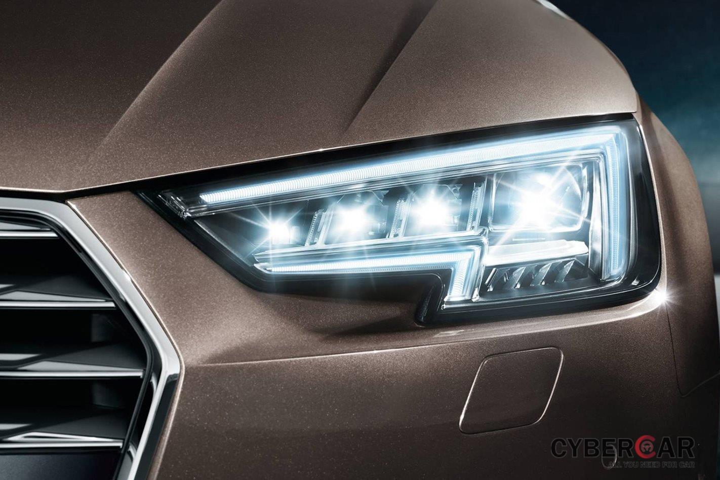 Đèn matrix LED trên xe Audi.