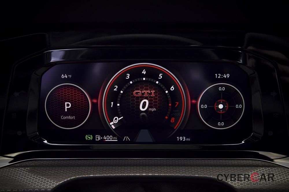Bảng đồng hồ kỹ thuật số của Volkswagen Golf GTI 2022