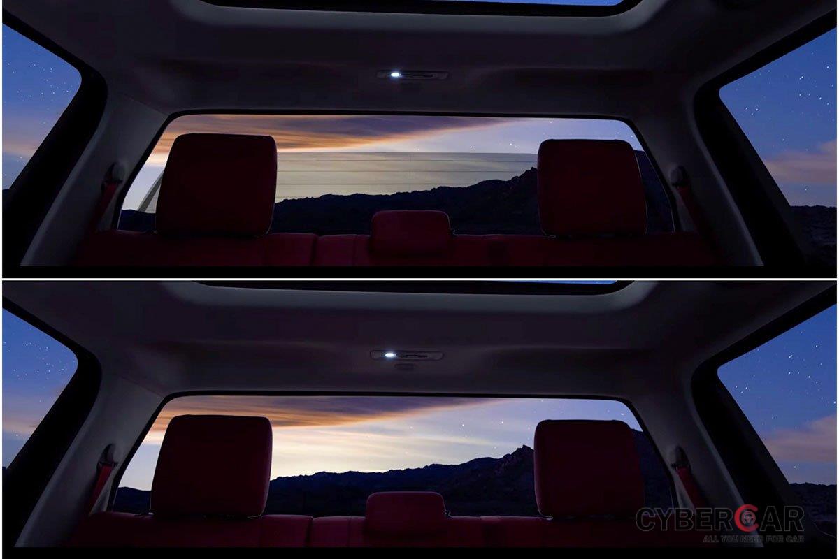 Cửa sổ phía sau Toyota Tundra 2022 có thể trượt xuống linh hoạt.