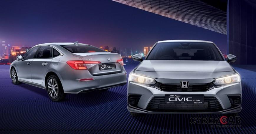 Honda Civic 2022 tại Singapore có thiết kế không khác gì xe ở Thái Lan