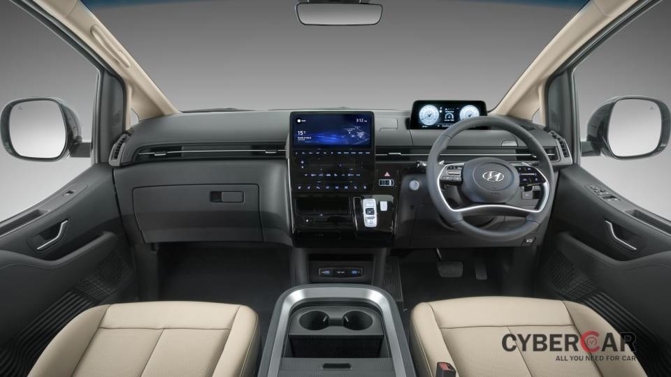 Nội thất bên trong Hyundai Staria 2022 bản cao cấp nhất tại Úc
